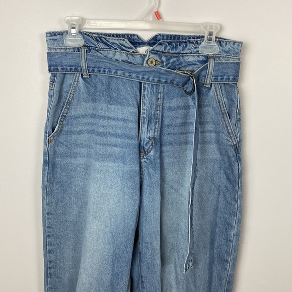 KANCAN Blossom Ultra High Rise Belted Mom Jeans - Picture 5 of 16